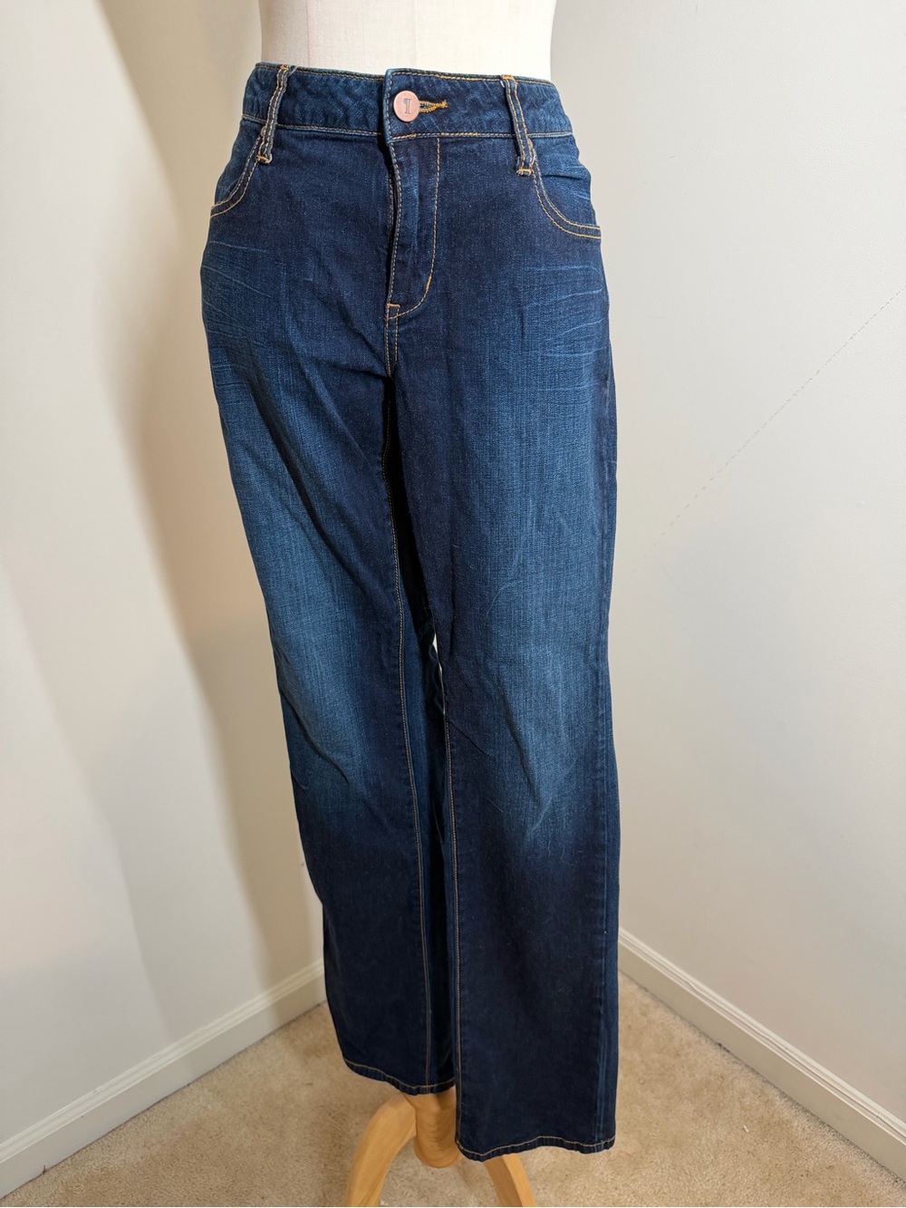 Pilcro & the Letterpress Blue Straight Leg -SZ 30- Blue Denim Jeans Like New!